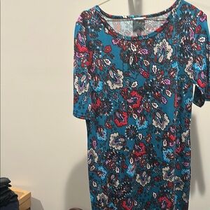 Floral Blue Women's Top